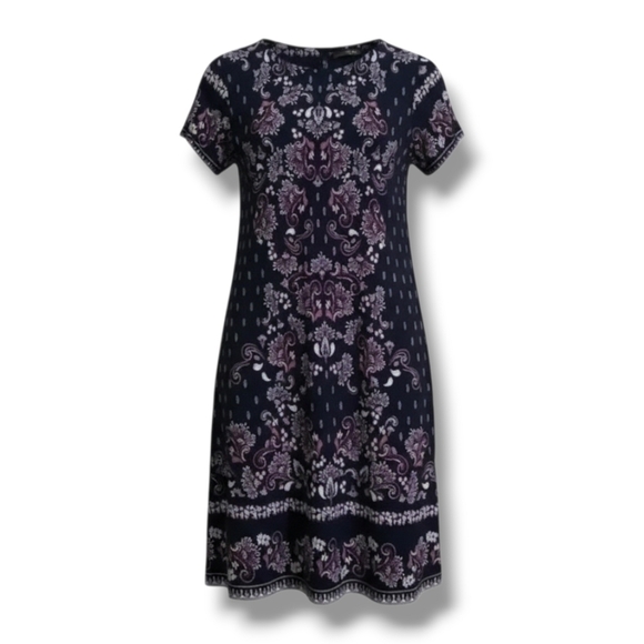 Abercrombie & Fitch Dresses & Skirts - Abercrombie & Fitch women's multicolor paisley pattern short sleeve dress - xsp